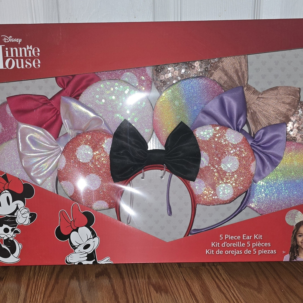 Disney Minnie Mouse Glittery Hair Accessories Set